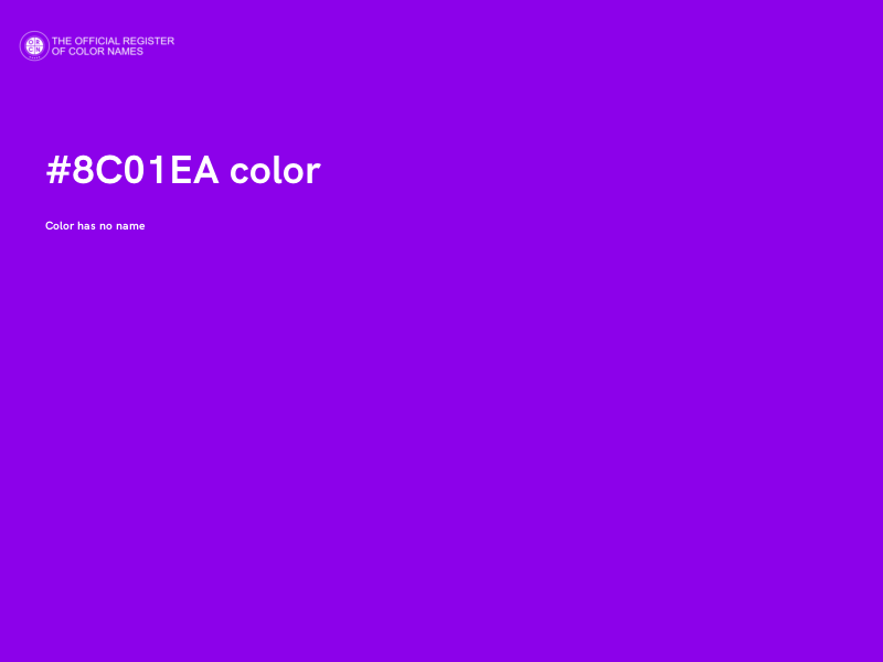 #8C01EA color image