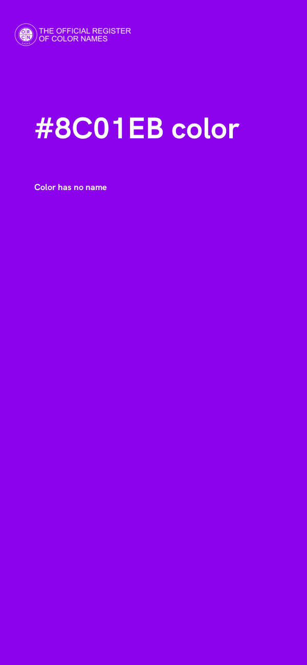 #8C01EB color image