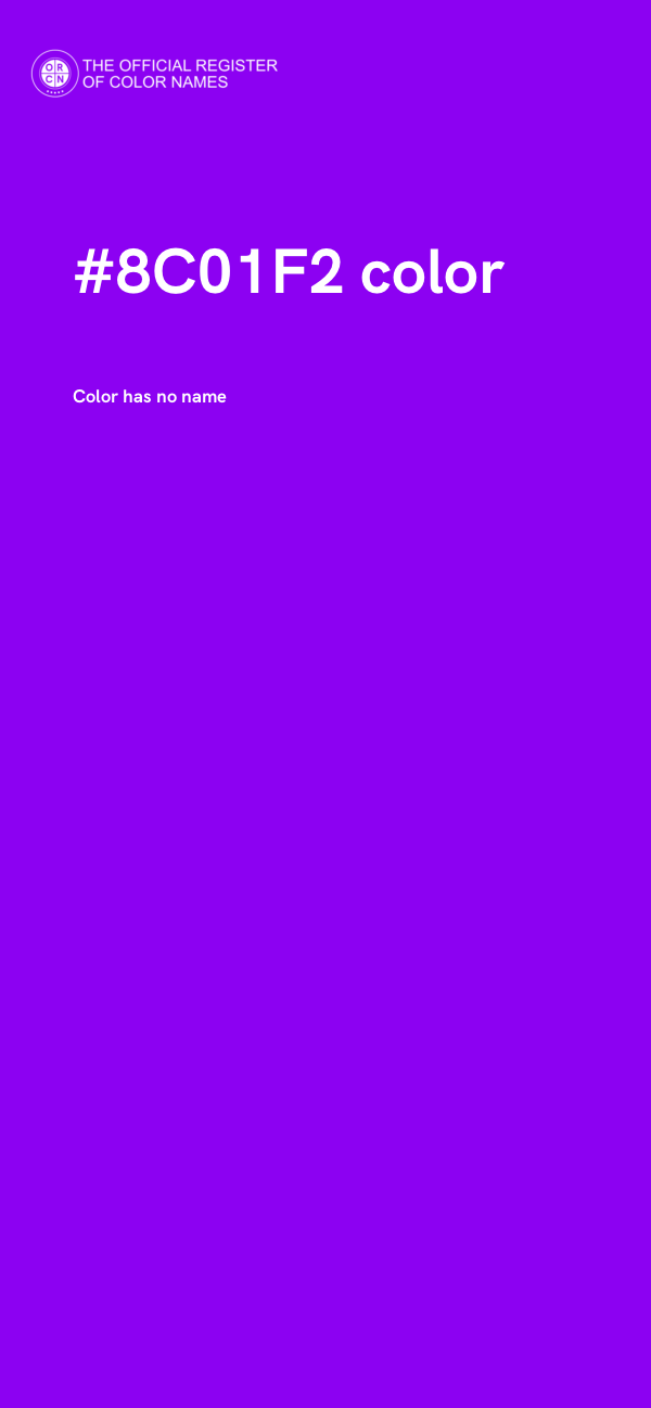 #8C01F2 color image