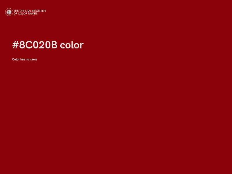#8C020B color image
