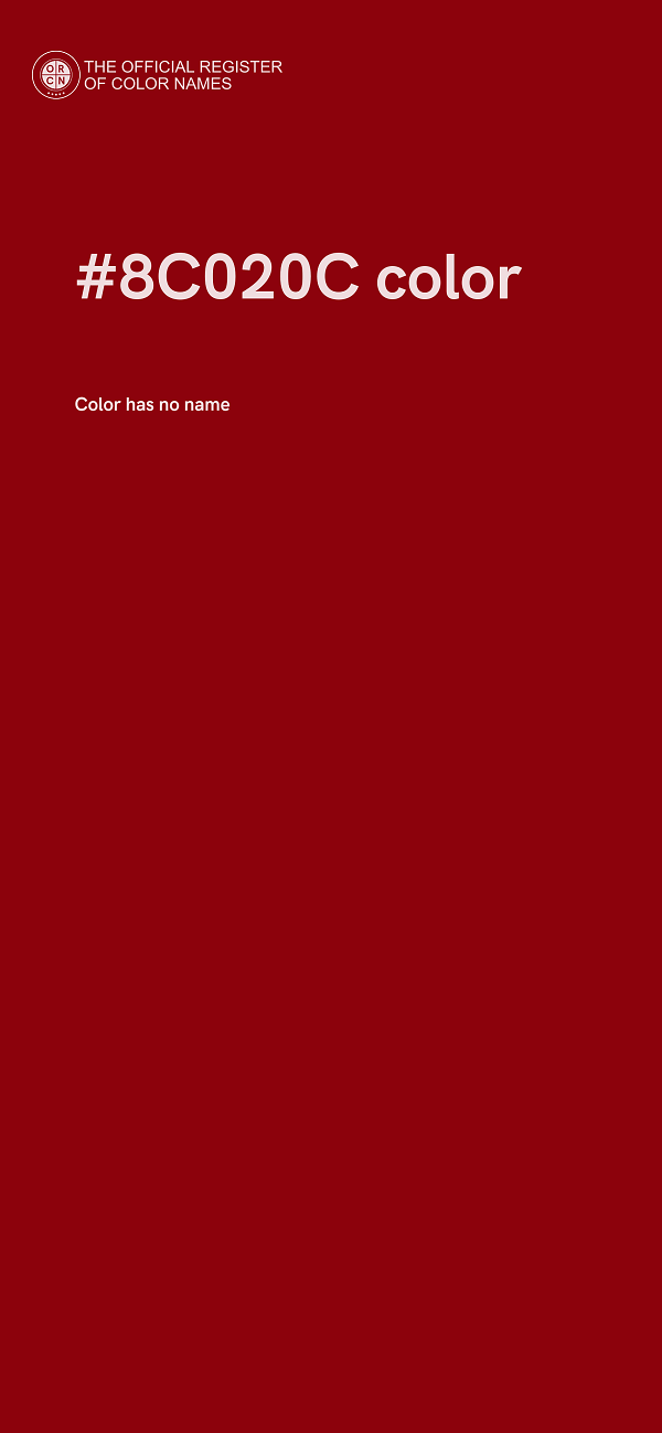 #8C020C color image