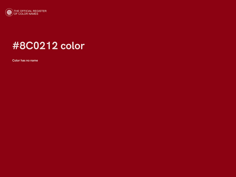 #8C0212 color image