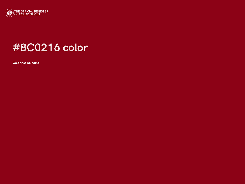 #8C0216 color image