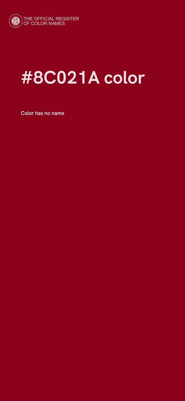 #8C021A color image