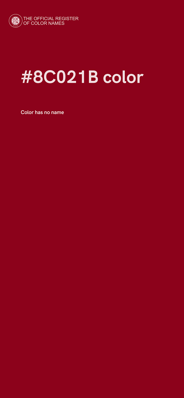 #8C021B color image