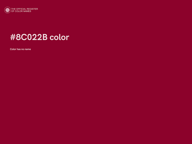 #8C022B color image