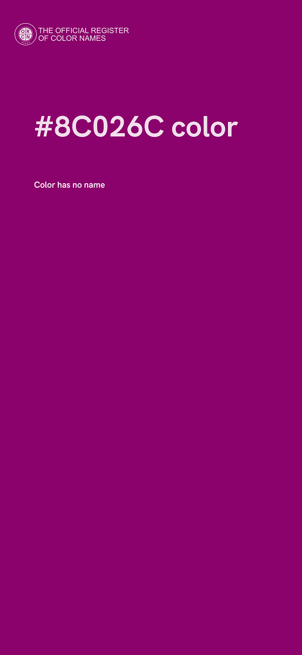 #8C026C color image