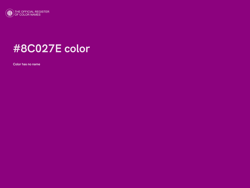 #8C027E color image