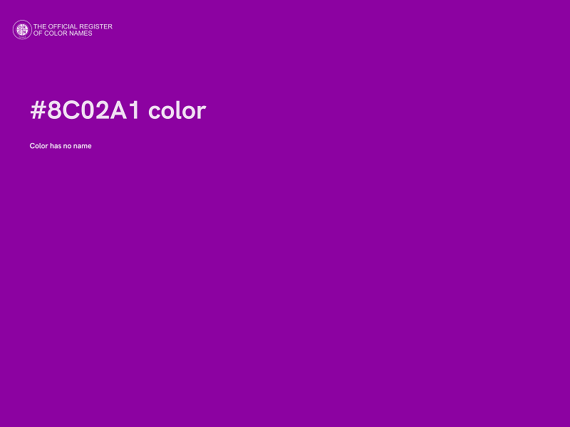 #8C02A1 color image