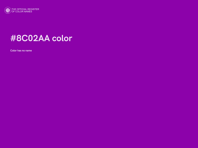 #8C02AA color image