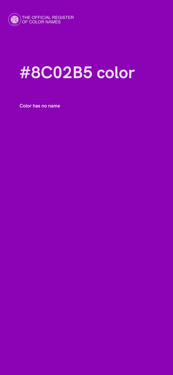 #8C02B5 color image