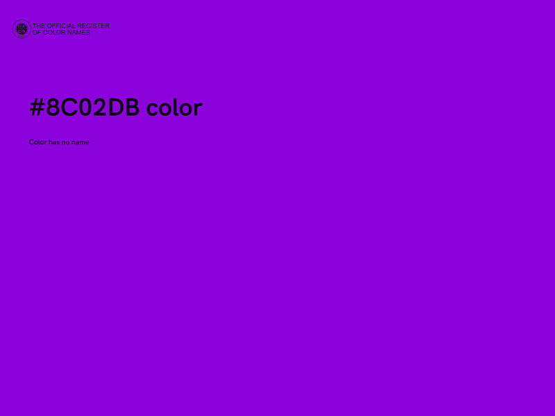 #8C02DB color image