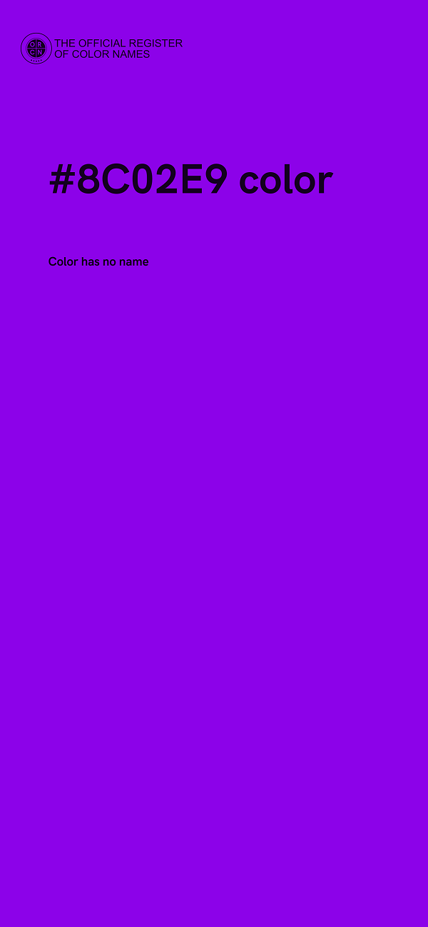 #8C02E9 color image