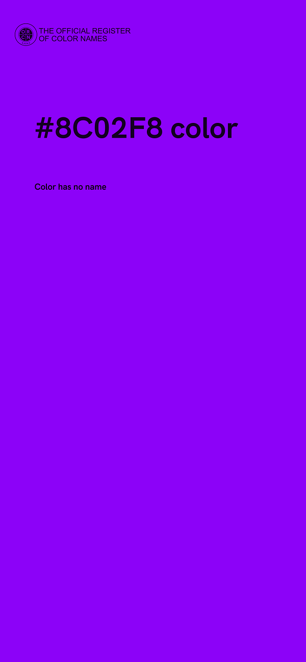 #8C02F8 color image