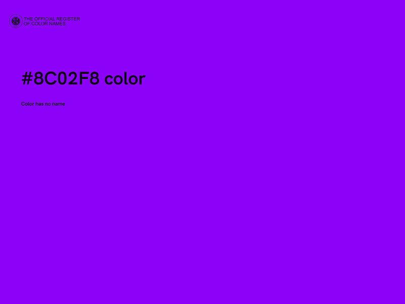 #8C02F8 color image