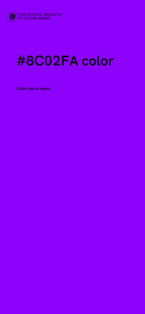 #8C02FA color image
