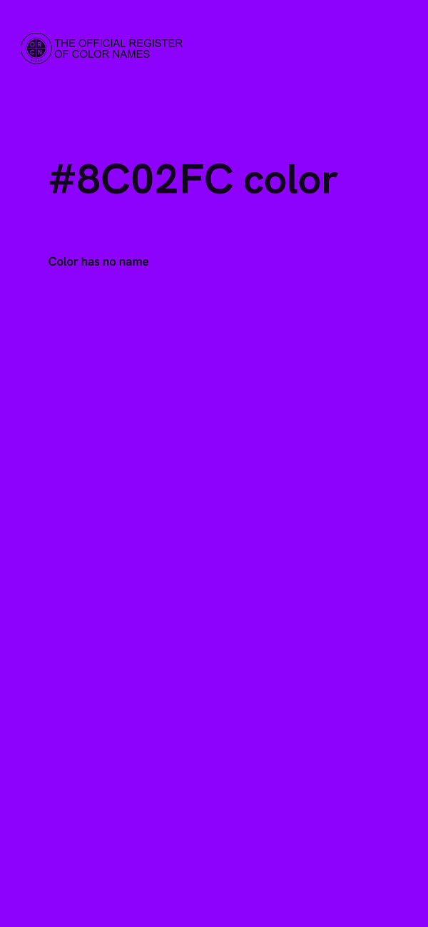 #8C02FC color image