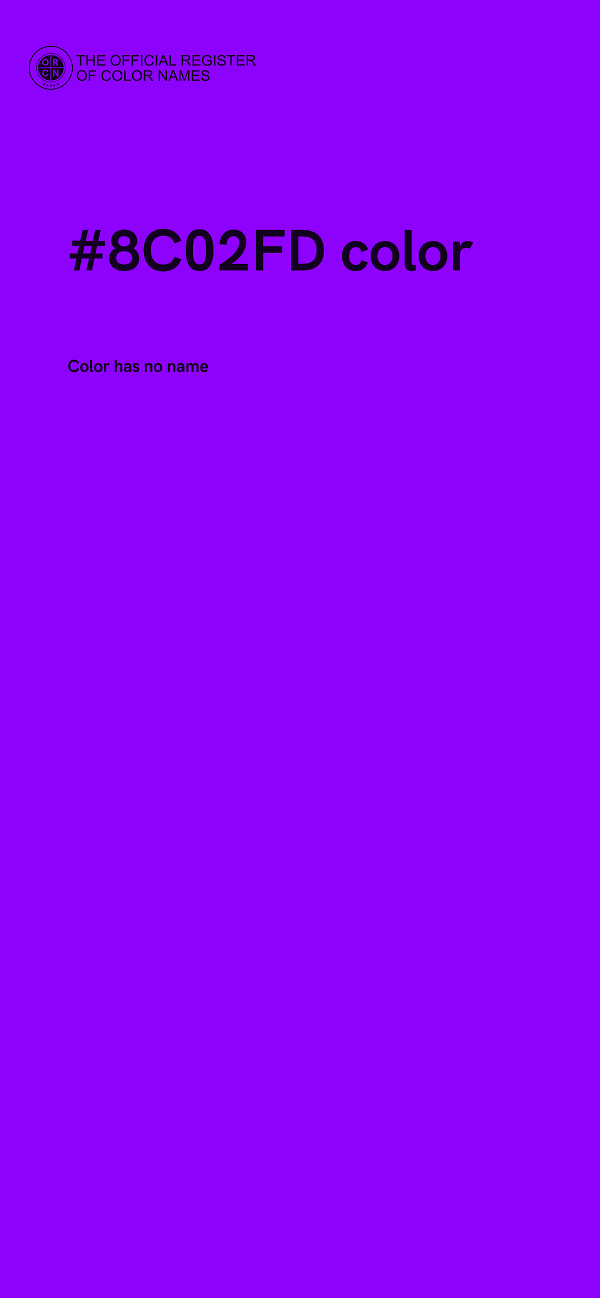 #8C02FD color image