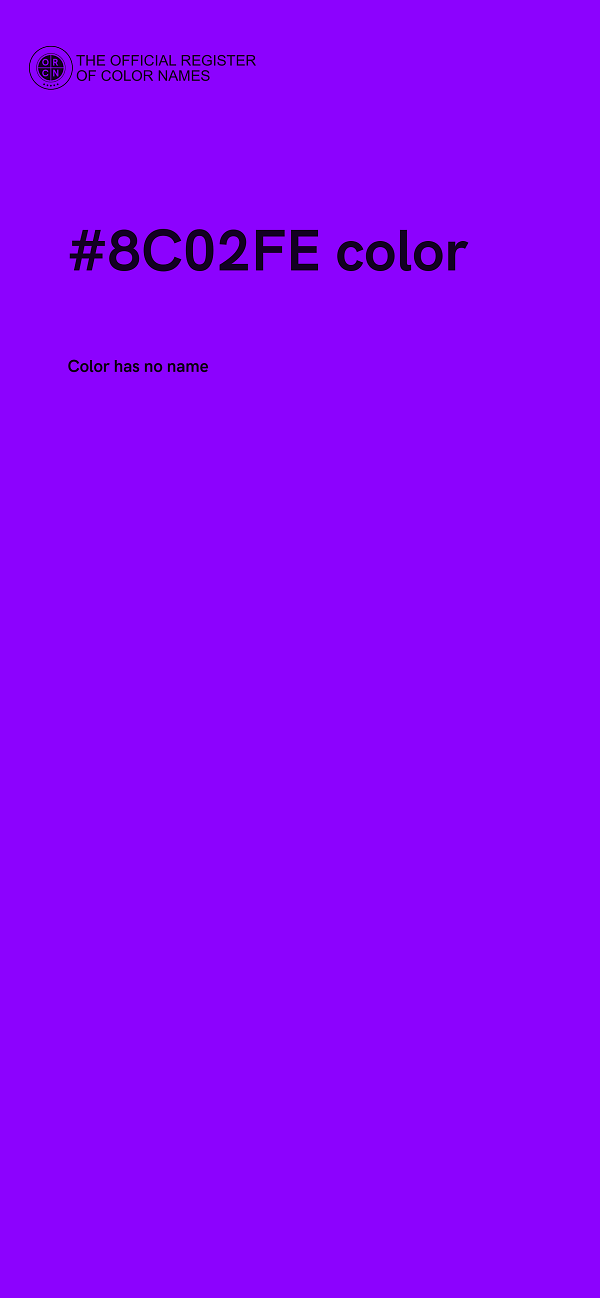 #8C02FE color image