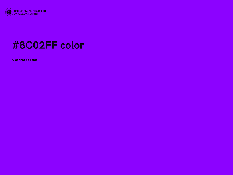 #8C02FF color image