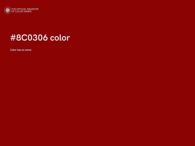 #8C0306 color image