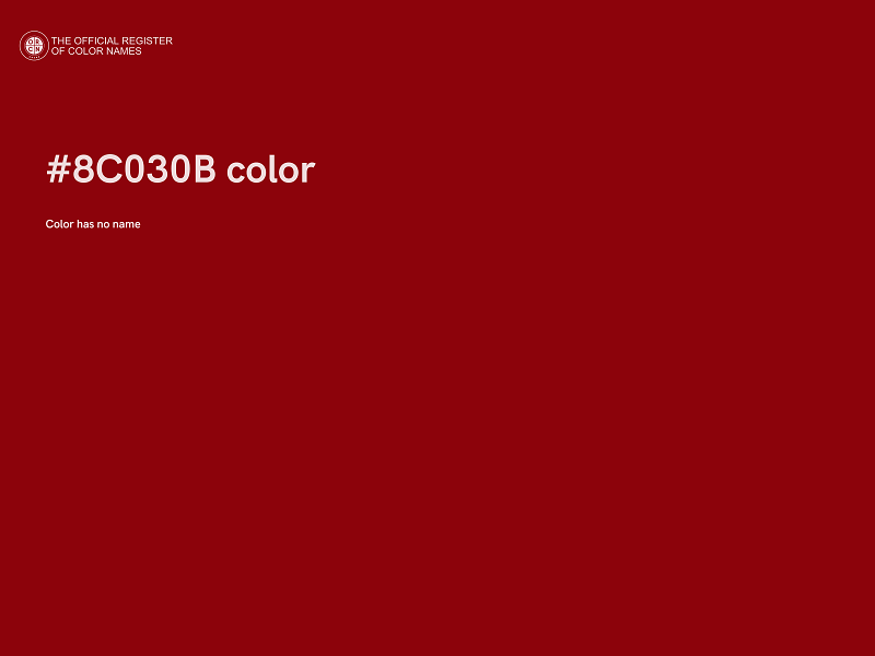#8C030B color image