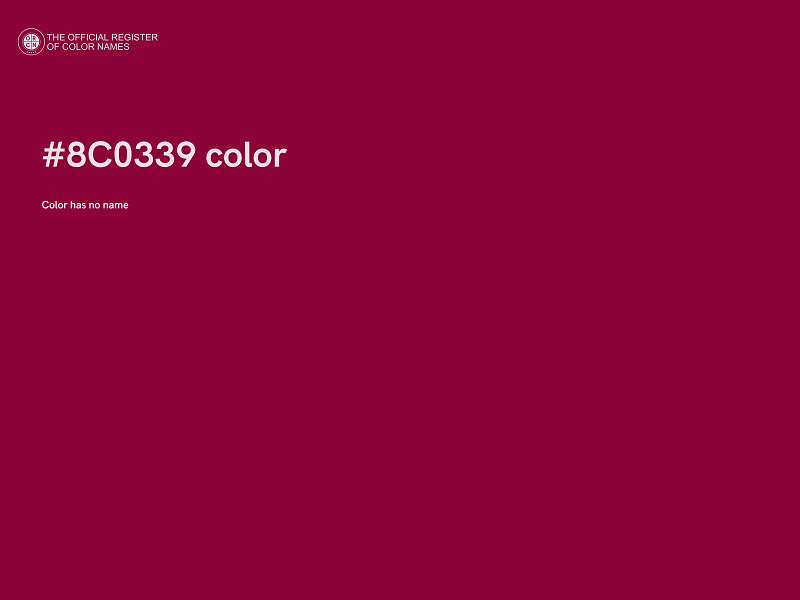 #8C0339 color image