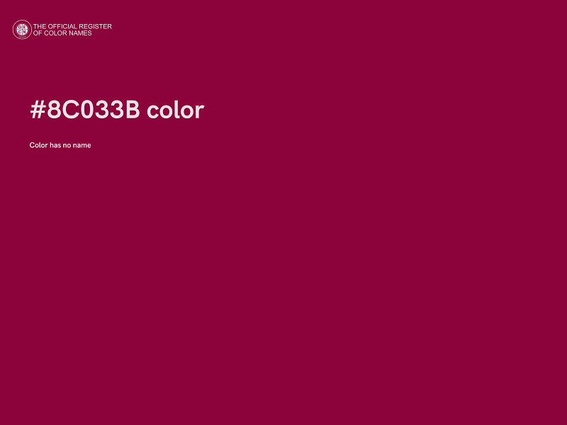 #8C033B color image