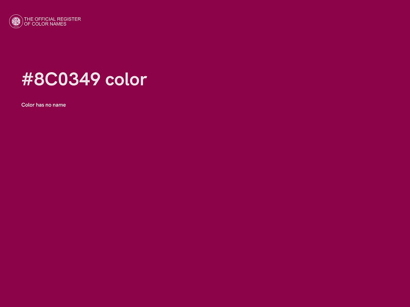 #8C0349 color image