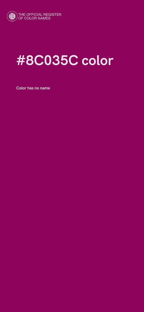 #8C035C color image