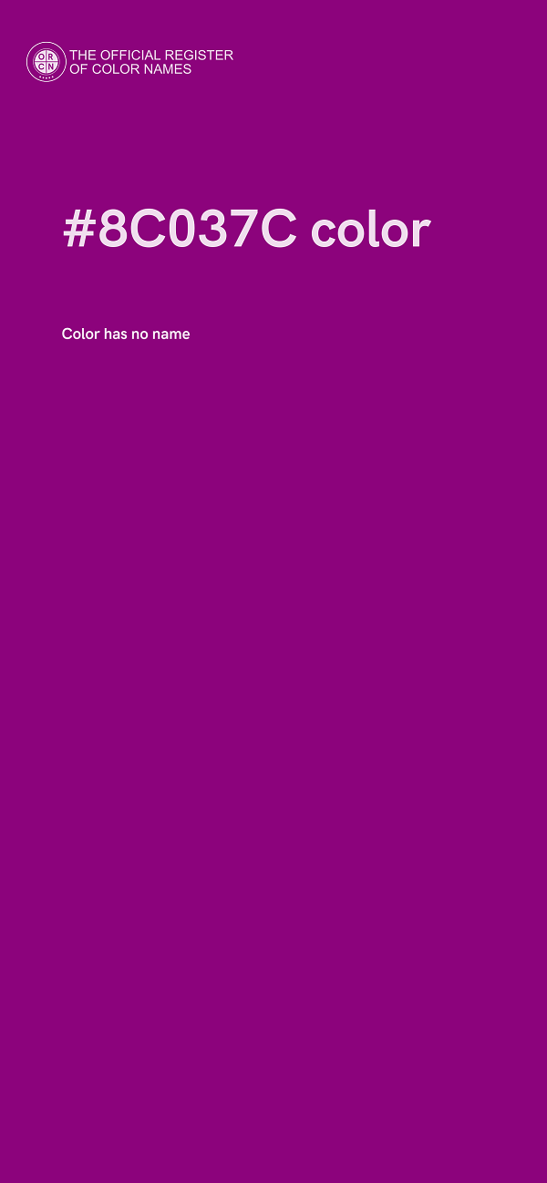 #8C037C color image