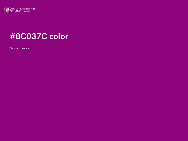 #8C037C color image