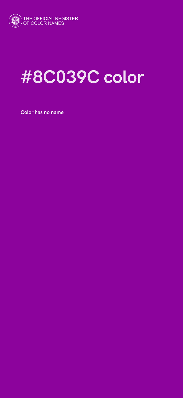 #8C039C color image