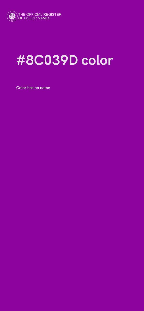 #8C039D color image