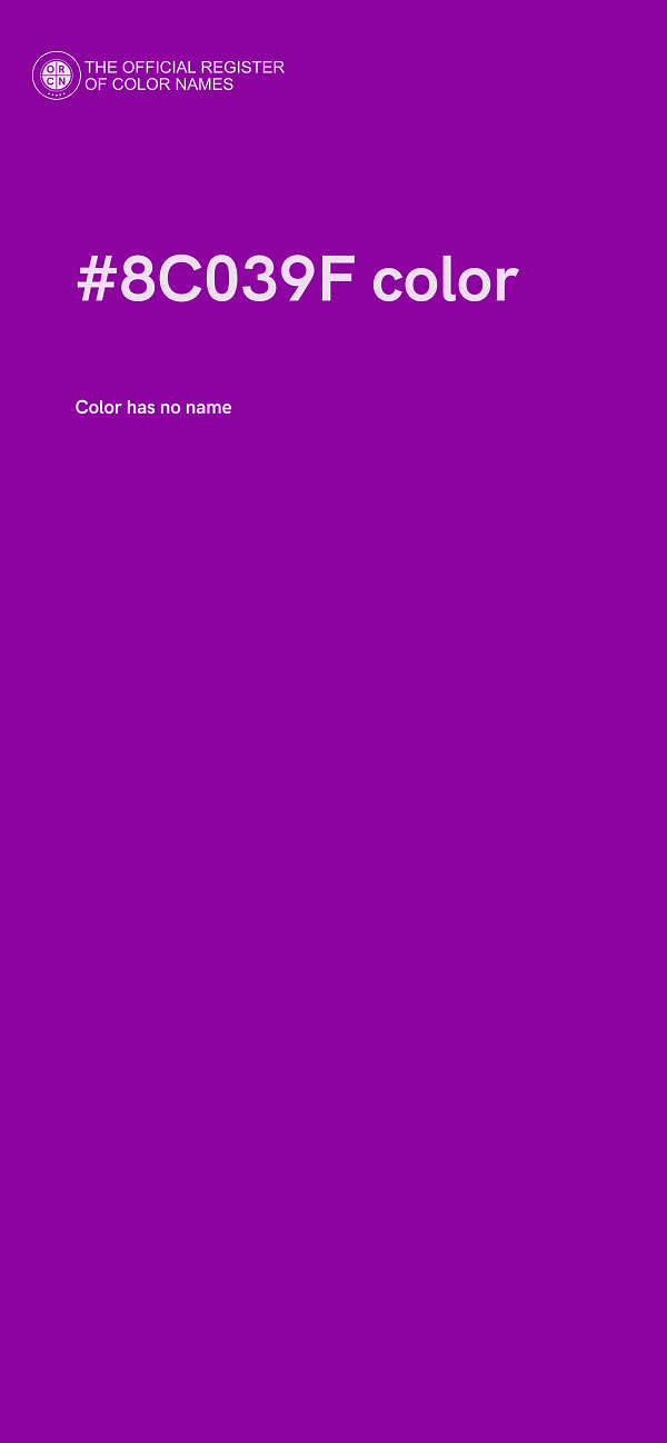 #8C039F color image