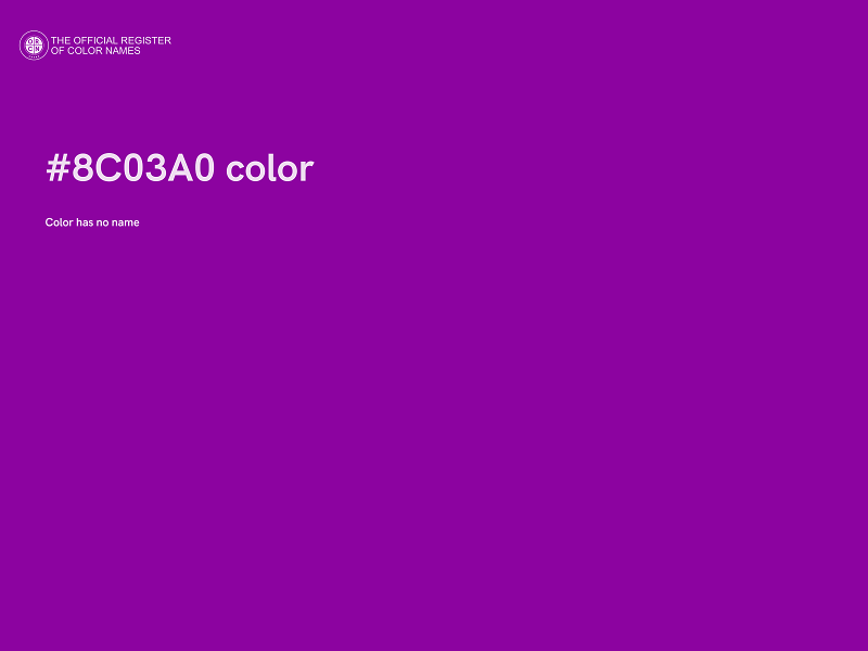 #8C03A0 color image