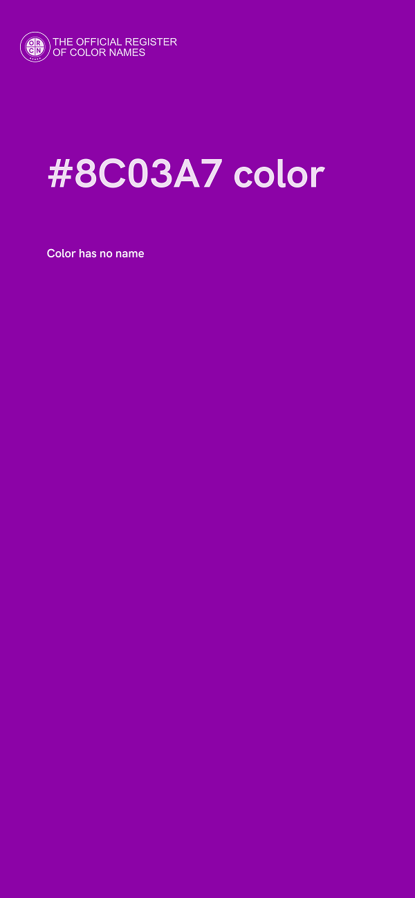 #8C03A7 color image
