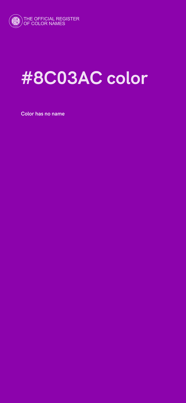 #8C03AC color image