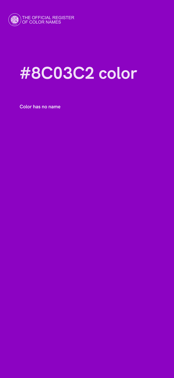 #8C03C2 color image