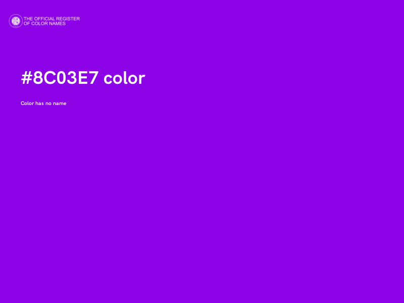 #8C03E7 color image