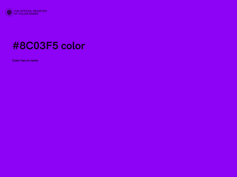 #8C03F5 color image