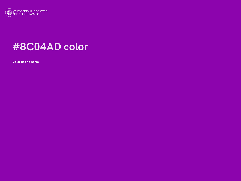 #8C04AD color image