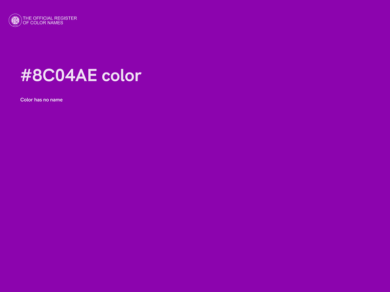 #8C04AE color image