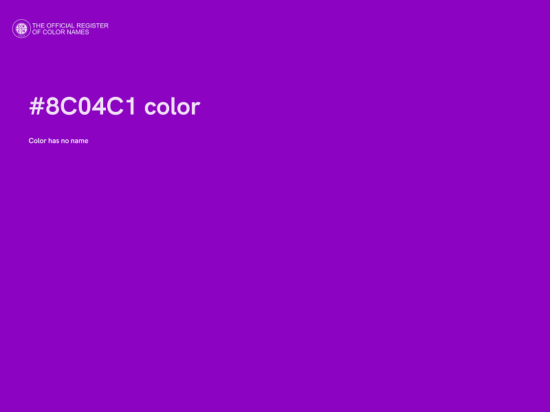 #8C04C1 color image