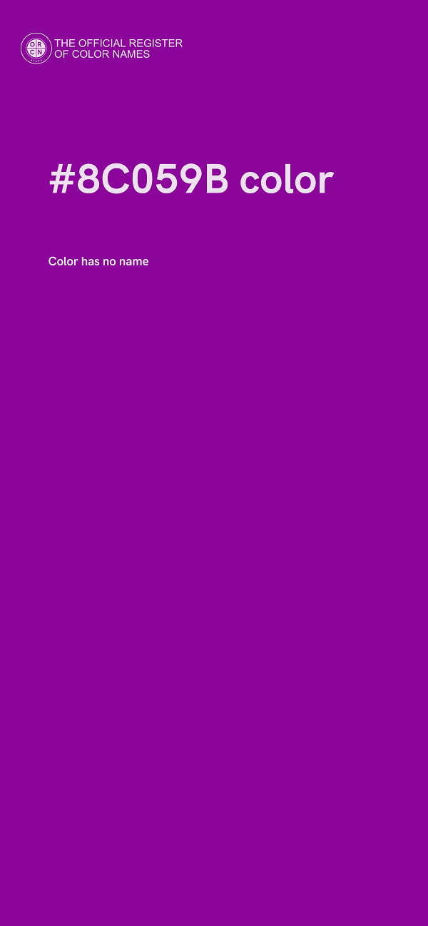 #8C059B color image