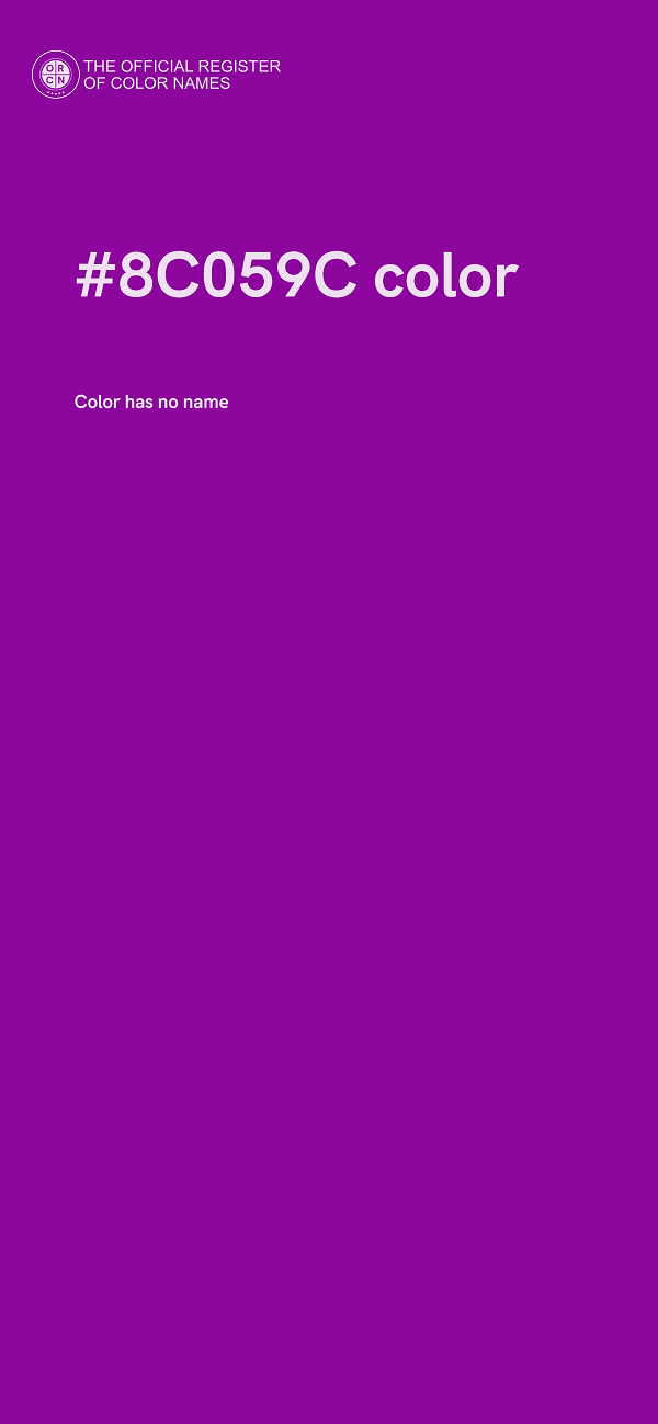 #8C059C color image