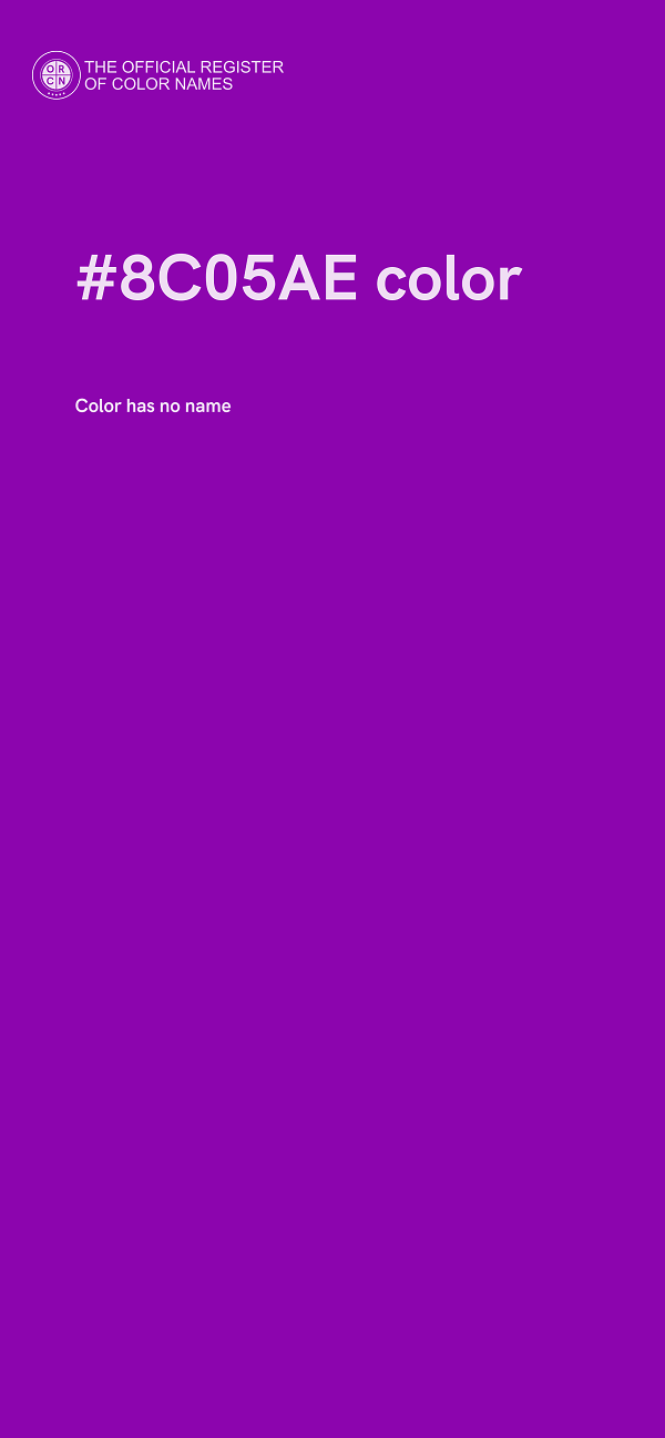 #8C05AE color image