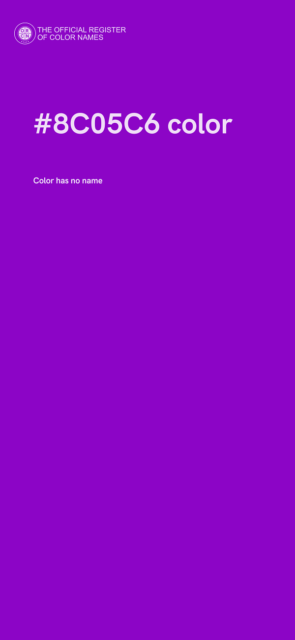#8C05C6 color image