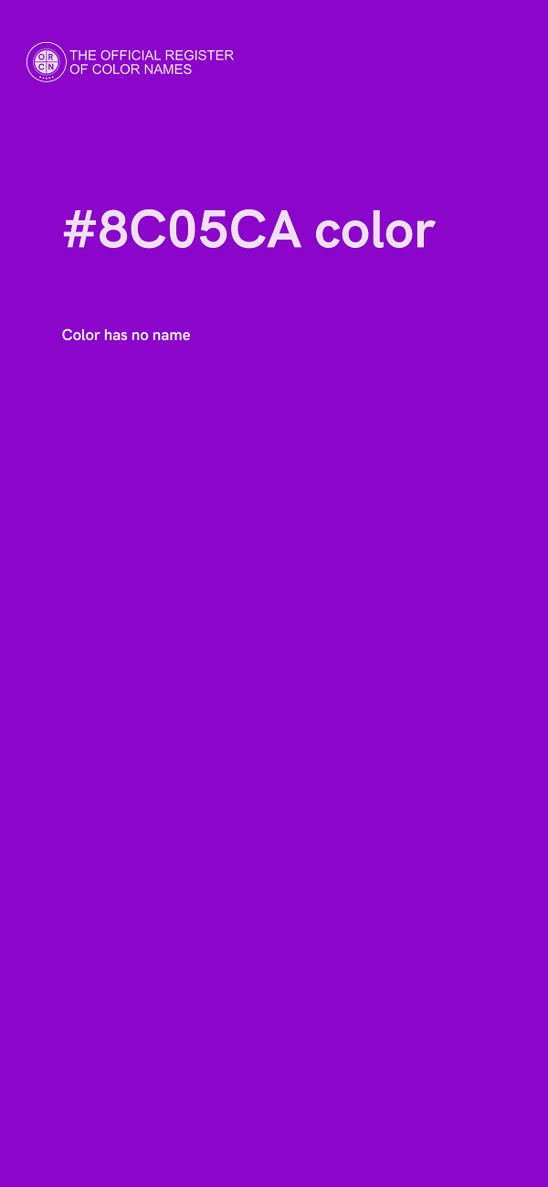 #8C05CA color image