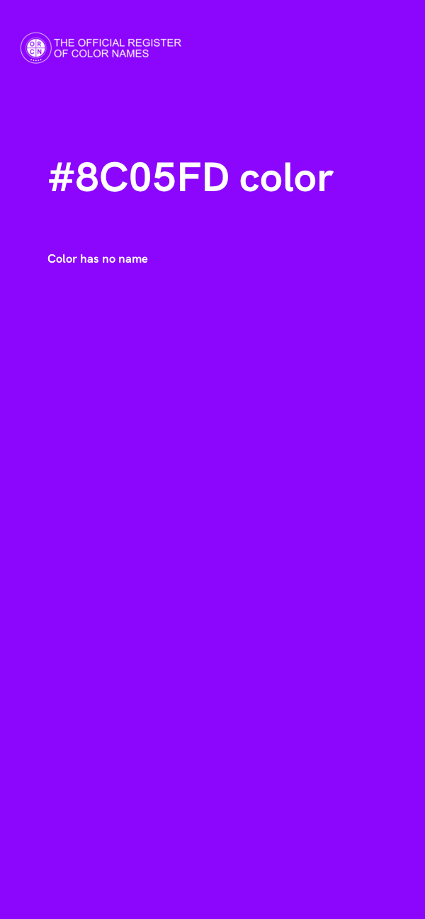 #8C05FD color image